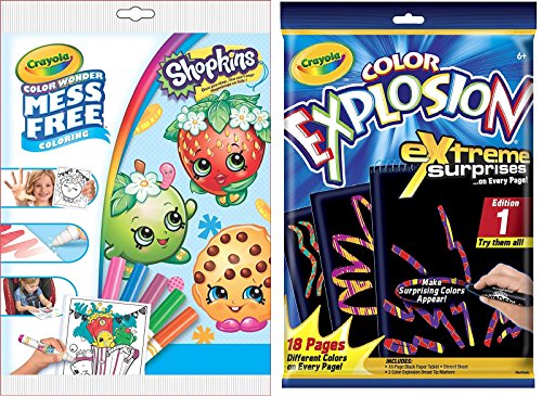 CRAYOLA Shopkins Colour Explosion Bundle Pack - Extreme Surprises