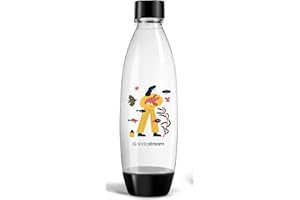 sodastream Bouteille Édition Limitée rePurpose 1L - compatible lave-vaisselle (sans BPA) - pour machines à eau pétillante, transparent