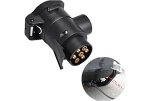 BigKing Adaptador de Remolque, Adaptador de Enchufe de Remolque de Coche de 7 a 13 Pines, convertidor, Conector de Remolque de Barra de Remolque de Caravana, 12 V