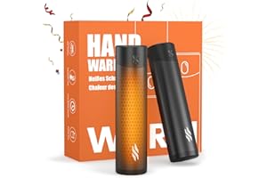 COMFY MATE Chauffe-Mains Rechargeables, 5200 mAh * 2 Pack Chauffe-Mains électriques, Chauffage de Poche Portable USB, Chaleur complète à 360 °, Chaleur jusqu'à 55 ℃, Chasse, Golf, Cadeaux Techniques pour Hommes