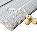Produktbild LIGHT YEARS Rolltor- Bambus-Rollo-venetianischer Schatten-Innen- / Außeninstallation Kundengerechte Desinfektions-Gesundheit Handhebend, 2 Farben, 23 Größen (Farbe : Gray, größe : 135x225CM)