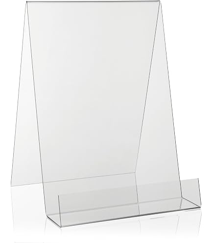 Operitacx Acryl-Buchständer – 6 Stück, Transparent, Freistehend Für Büro & Einzelhandel