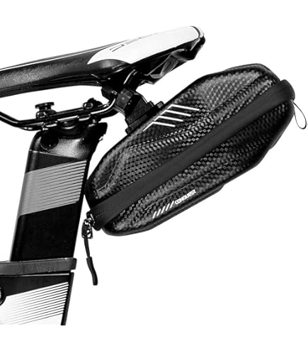 Borsello Sottosella Bici In Similpelle Nero - Fatto A Mano In Italia - Foto 8