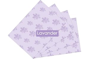 ZYBUX - Scented Drawer Liners - Fragrance for Home's Drawers Shelf Liner Wardrobes, Cabinets, Dresser and Closet | Drawer Liner - 4 Sheets - 43cm x 58cm (Lavender)