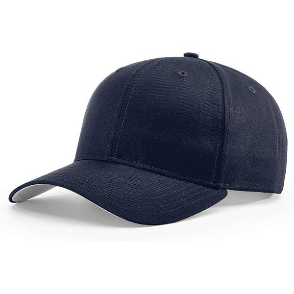 Anvil 176 Low Profile Twill Cap - Black Cotton Baseball Hat For Men & Women