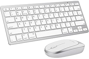 OMOTON Bluetooth Keyboard and Mouse Compatible with New iPad 8 2020/iPad 7 2019-10.2 Inch, iPad Air 4-10.9 Inch, iPad Pro 11/12.9(2020/2019), iPad Air 3, iPad Pro 10.5, iPad Mini 5/4, iPhone, White