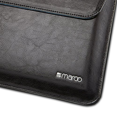 Maroo Leder Sleeve für Microsoft Surface Pro 3 / Pro 4 / Pro (2017) – von Microsoft zertifizierte Schutzhülle [Echtleder | Stylus Halter] – MR-MS3306 - 2
