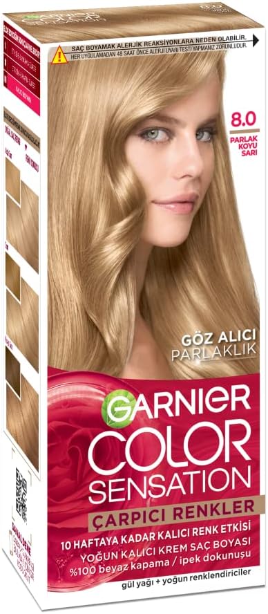 Garnier Çarpıcı Renkler Saç Boyası 8 Parlak Koyu Sarı