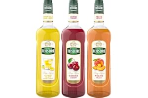 THE SIROP SHOP Assortiment pour arômatiser vos bières : sirop de citron, de pêche et de cerise