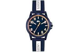 Lacoste Montre Enfant Rider Analogique – Mouvement Quartz, Étanche, Bracelet Silicone – Cadeau Mixte Garçon Fille