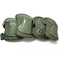 Ever Fairy Combat Tactical Military Hard X Knee Pads Elbow Pads Tactical Protection Sports Safety Pads (Green)