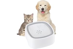 Leiptes Ciotola Acqua Cane Antigoccia, Ciotole per Cani e Gatti, Abbeveratoio per Gatti Dispenser acqua Cani, Ciotola d'Acqua Cani e Gatti 1,5 Litri Ciotole Galleggiante per Animali Domestici