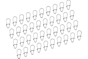 AMZfishing® 20x Duo Lock moschettoni per Pesci Predatori | Girello Snap | Girello Moschettone | Accessori per girelli da Pesca | Moschettone a Cambio rapido | Duo Lock Snap (40, 00)