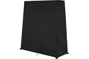 Dokon Abdeckung für Tischtennisplatte Wasserdicht Tischtennistisch Schutzhülle Robustes 420D Oxford-Gewebe Winddicht Anti-UV Ping Pong Tisch Hülle für Outdoor/Indoor, 165x70x185cm - Schwarz