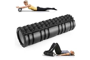 TNOMSNO Foam Roller, Roller Pilates per Tensione Muscolare Rullo Massaggio Muscolare, 30×8cm Rivitalizza il Tuo Corpo Sulla Colonna Vertebrale e Sulle Gambe