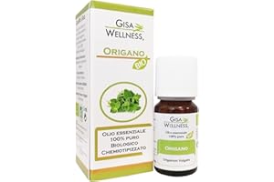 Gisa Wellness - ORIGANO - Olio Essenziale Bio - 100% Puro e Naturale - [5ml] - Alimentare - Aromaterapia - Cura della Persona - Benessere - Made in Italy