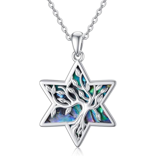 YAFEINI Orecchini Pendenti Albero Della Vita, Argento 925 Con Opale Blu, Regalo Per Donna In Elegante Scatola