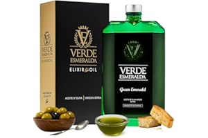 V E VERDE ESMERALDA Verde Esmeralda Aceite de Oliva Picual Premium – Especial de España-Jaén, 500ml | Olive Oil Premium filtrado picaul certificado, afrutado, hierba fresca. (Picual)