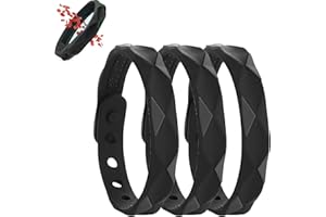 COTTNY 3PCS Redup Far Infrared Negative Ions Wristband, Negative Ion Anti-Static Sports Bracelet, 6 Holes Waterproof Adjustable Silicone Sport Bracelets, Lymph Drainage Bracelet for Men Women