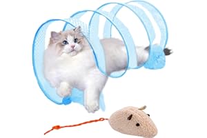 KSBBHDS 1 Stück Katzentunnel, 1 Stück Kleines Mäusespielzeug, Faltbarer Tunnel, Katzenspielzeug, Indoor-Katzentunnel, Frühlingstunnelspielzeug, Haustierbedarf