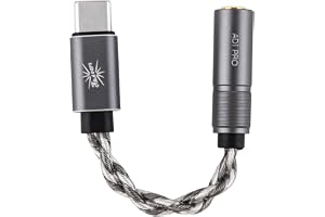 Linsoul Kiwi Ears AD1 Pro USB-C DAC-adapterkabel, specialanpassad DAC-krets, officiell webbaserad EQ-inställning, bärbar IEM-förstärkare med extremt lågt brus (Type-C to 3.5mm)