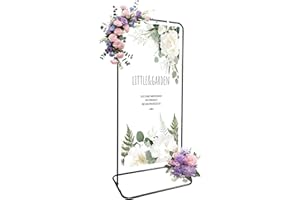 YEXEXINM Wedding Sign Holder Adjustable Height Black Metal Welcome Sign Stand with 4 Leather Hanging Straps Heavy Duty Easel Stand for Seating Charts Event Decor Posters Graduation Ceremonies