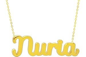 Only faith Collar para mujer con nombre personalizado Acero inoxidable Cadena colgante joya personalizada especial para amigas, novios