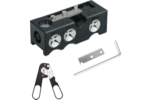 LIAMEPH Cue Tip Shaper,Pool Table Accessories,Snooker Cue Tip Repair Kit,Comes with 1 Special Scissors for Leather Tips,Multi-Function 11 in 1,for Club Tip Maintenance and Repair