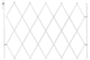 Nordlinger Pro 742001 Stop'Fix Barriere Animaux en Bois Extensible Blanc - pour Chien