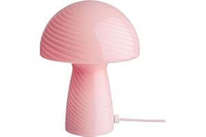 BUTLERS Mushroom Table Lamp - Fungi Town - Glass Mushroom Table Lamp | Decorative Light for Living Room Office Bedroom | Desk Lamp Bedside Lamp with Cable and Rocker Switch E27