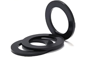 VARGORT guarnizioni piatte idrauliche per raccordi tubi, rondelle in gomma per rubinetti, guarnizione filtro rubinetto doccia (38,5mmx29,5mm: grosor 3mm, 5 Pezzi)