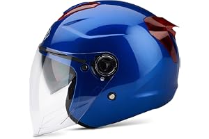 Casco Motocross Per Bambini 8-14 Anni - Set 4 Pezzi Con Visiera, Occhiali, Guanti E Maschera, Omologato DOT
