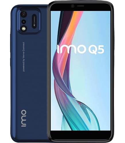 PIXFAB Custodia Per IMO Q5 5.5” – Cover Sottile In TPU Nero, Antigraffio E Antiurto