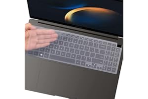 UUONDO Protection de clavier transparente pour Samsung Galaxy Book 3 Pro 360 16" NP964XFG NP960XFG, Galaxy Book 3 Ultra 16", Samsung Galaxy Book 3 360 15,6", Samsung Galaxy Book 3 Pro 16"