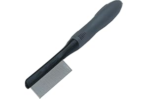 Moki Bär Peine antipulgas, peine para piojos y peine para el polvo para gatos y perros – contra pulgas y piojos – Peine profesional contra pulgas para perros y gatos – Peine de liendres para animales