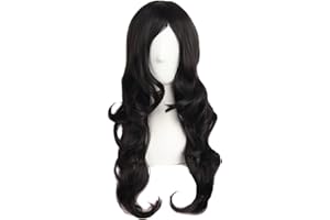 MapofBeauty 60cm/ 24 Pollice Lungo Ricci Donna Ricci Parrucche (Nero)