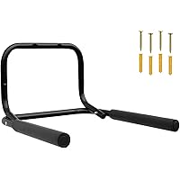 WELLGRO® Wand Fahrradhalter - Stahl, schwarz, klappbar, Tragkraft bis 50 kg, Wandmontage, weiche Schaumstoffpolsterung