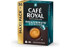 Café Royal Espresso Decaffeinato 36 Capsules for Nespresso Coffee Machine - 5/10 Intensity - UTZ certified Coffee Capsules recyclable Aluminium
