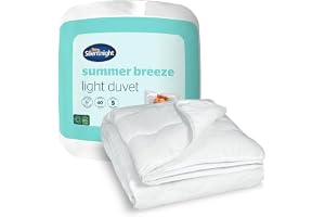 Silentnight Summer Breeze 2.5 Tog Double Duvet - Lightweight Low Tog Summer Duvet Quilt Ideal for Warm Nights and Hot Sleeper