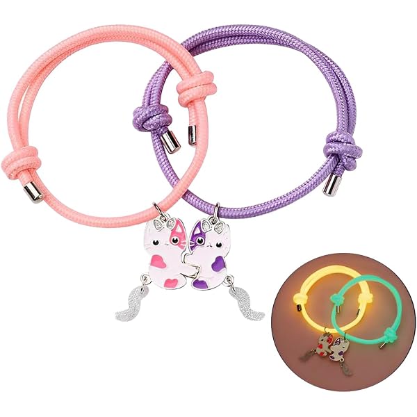 Bracciali Dell'Amicizia A Farfalla Abeillo - 2 Pezzi Regolabili, Ciondoli Ali, Per Migliori Amiche - 4