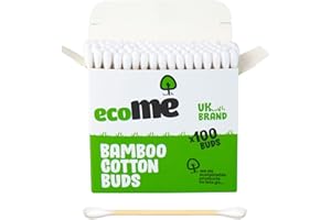 FAT PANDA 100 Bamboo Cotton Buds | Cotton Buds | Ear Cotton Buds | Qtips | Cotton Swabs
