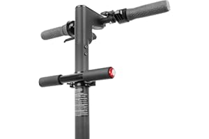 VOLOHAS Niños Manillar Mango con Luz LED para Segway Ninebot Max G30 ES1 ES2 ES3 ES4 E22 E25 Scooter Eléctrico Pasamanos Mango de Seguridad Antideslizante