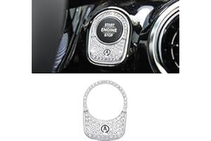 ‎VDARK VDARK für Mercedes-Benz Innenausstattung A GLA GLB GLE G CLA Klasse Bling Motor Start Stop Knopf Abdeckung Zündknopf Kappe Metall Aufkleber Aufkleber 2 Stück