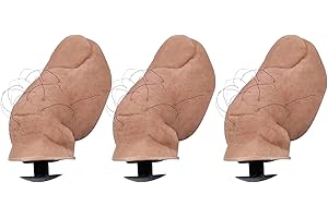 GEAANEN Big Toe Croc Charm 3 pezzi divertente con dita dei piedi, per scarpe a punta, charm 3D divertente con punta grande, adatto per scarpe di carnevale, fai da te, Acciaio inossidabile