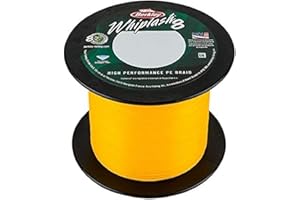 Berkley Whiplash 8 Braided Fishing Line - 100% Dyneema 8 Strand Braid for Saltwater and Freshwater Fishing