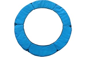 SUPATMUL Cubierta para trampolín, diámetro 140 cm, Resistente a los Rayos UV, Cubierta Resorte, protección Bordes, Alfombrilla Seguridad, Accesorio para Cama elástica, Color Azul