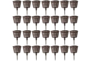 Yoeyang Bonsai Fertilizer Basket 100PCS, Fertilizzante granulare per Bonsai, Cestino fertilizzante, Brown, Resina PP, 4 * 6 cm / 1.57 * 2.36 pollici