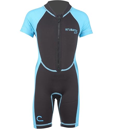 ZCCO Neopreenpak Kinderen, Kids Neopreenpak 2,5mm Neopreen Thermisch Badpak, Neopreen Voorrits Duikpakken Surfen Zwemmen Duiken Warmhouden voor Watersport, Zwart S