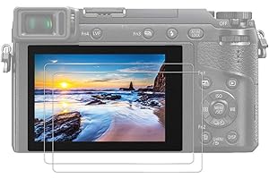 JJC (2 Stück) Displayschutzfolie aus Gehärtetem Glas für Panasonic Lumix DC S9 S5II S5 G9 G100 G100D G110 Digitalkamera Ultradünn Hohe Härte Bruchsicher Blasenfrei