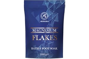AROMATIKA TRUST THE POWER OF NATURE Copos de Magnesio 1000g - Baño de Magnesio - Baño Relajante - Calmante y Alivia la Fatiga - Relajación - Cuidado Corporal - Hidratación de la Piel - Belleza